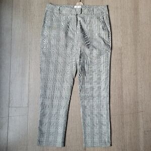 Apricot Plaid Black And White Dress Pants Size 12